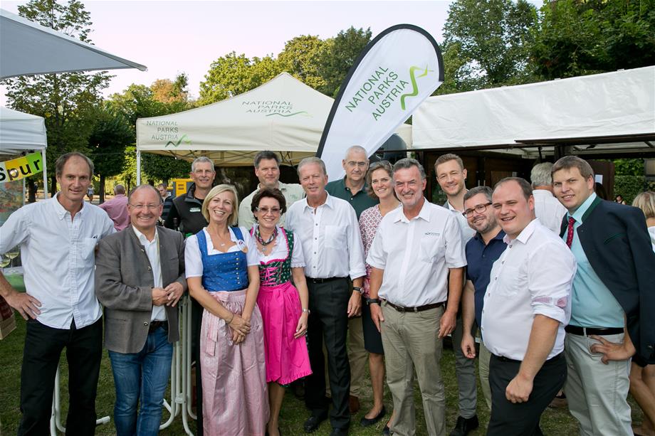 die österreichischen Nationalparkdirektoren mit Vizekanzler Mitterlehner